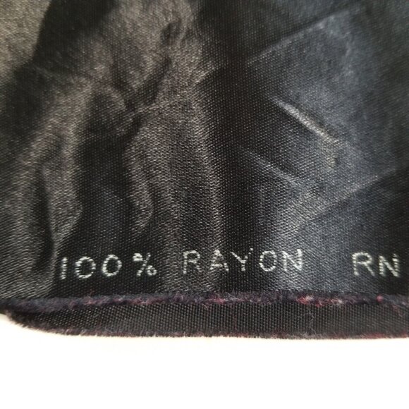 Peacock Satin Throw Pillow Cover Hand Embroidered 16X17 Black Red - Picture 5 of 11